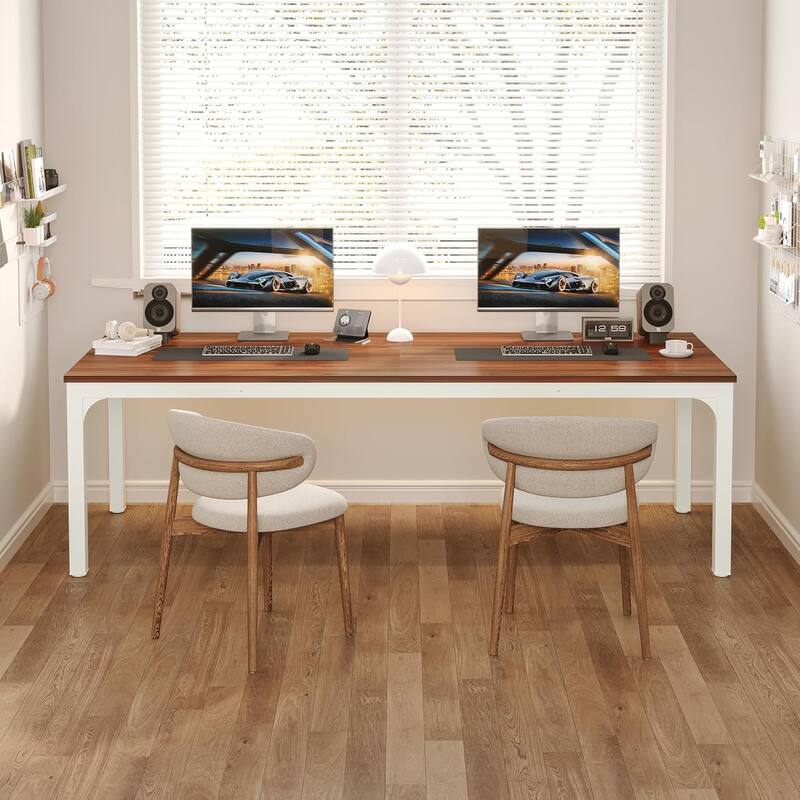 78.7" Extra Long Computer Desk/Table, Work Desk, Double Workstation Desk for Home Office