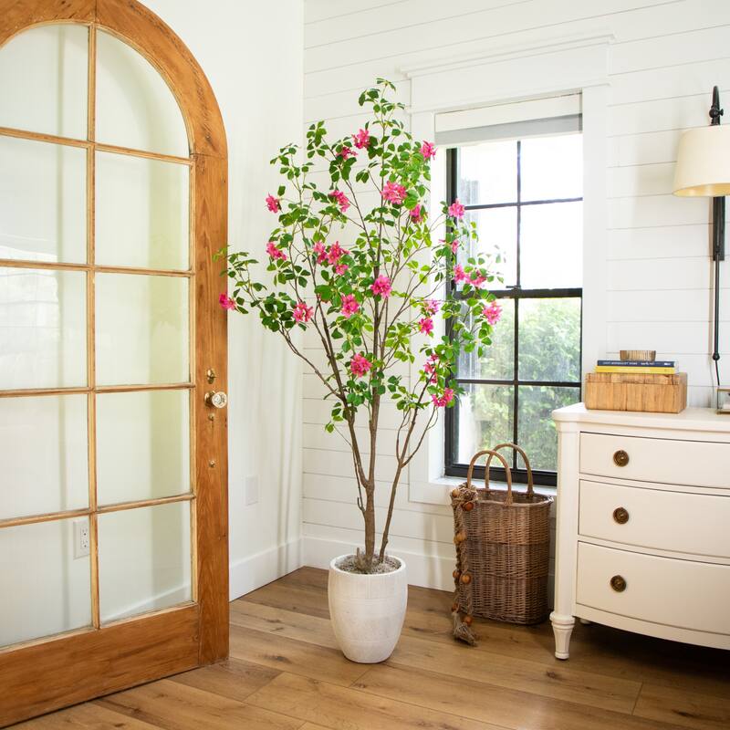 6-ft Artificial Dogwood Tree with Real Touch Leaves