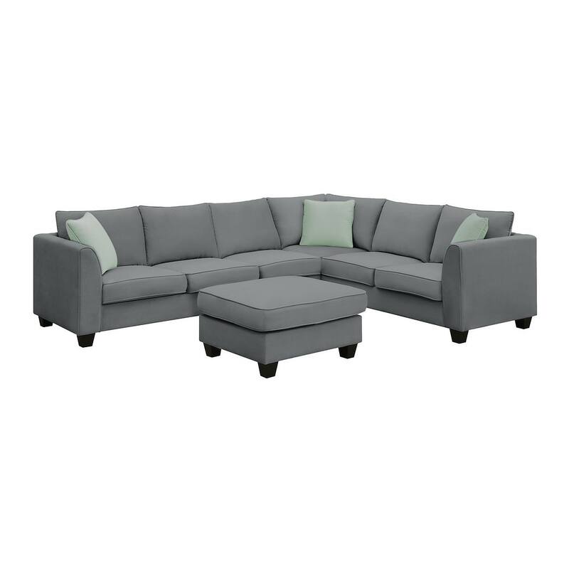 Flexible Combination Module Reversible Sectional Sofa with Ottoman