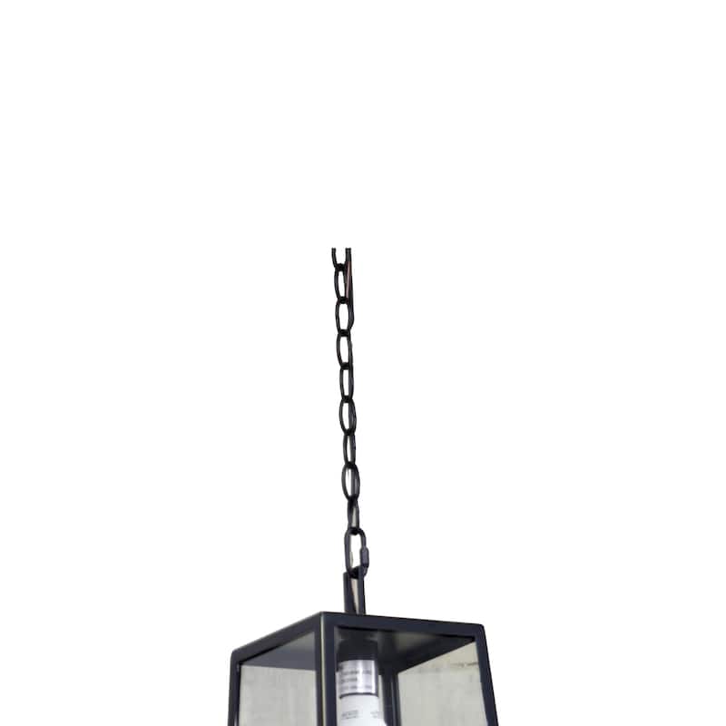 1 Light Outdoor Wall Lantern in Imperial Black Finish