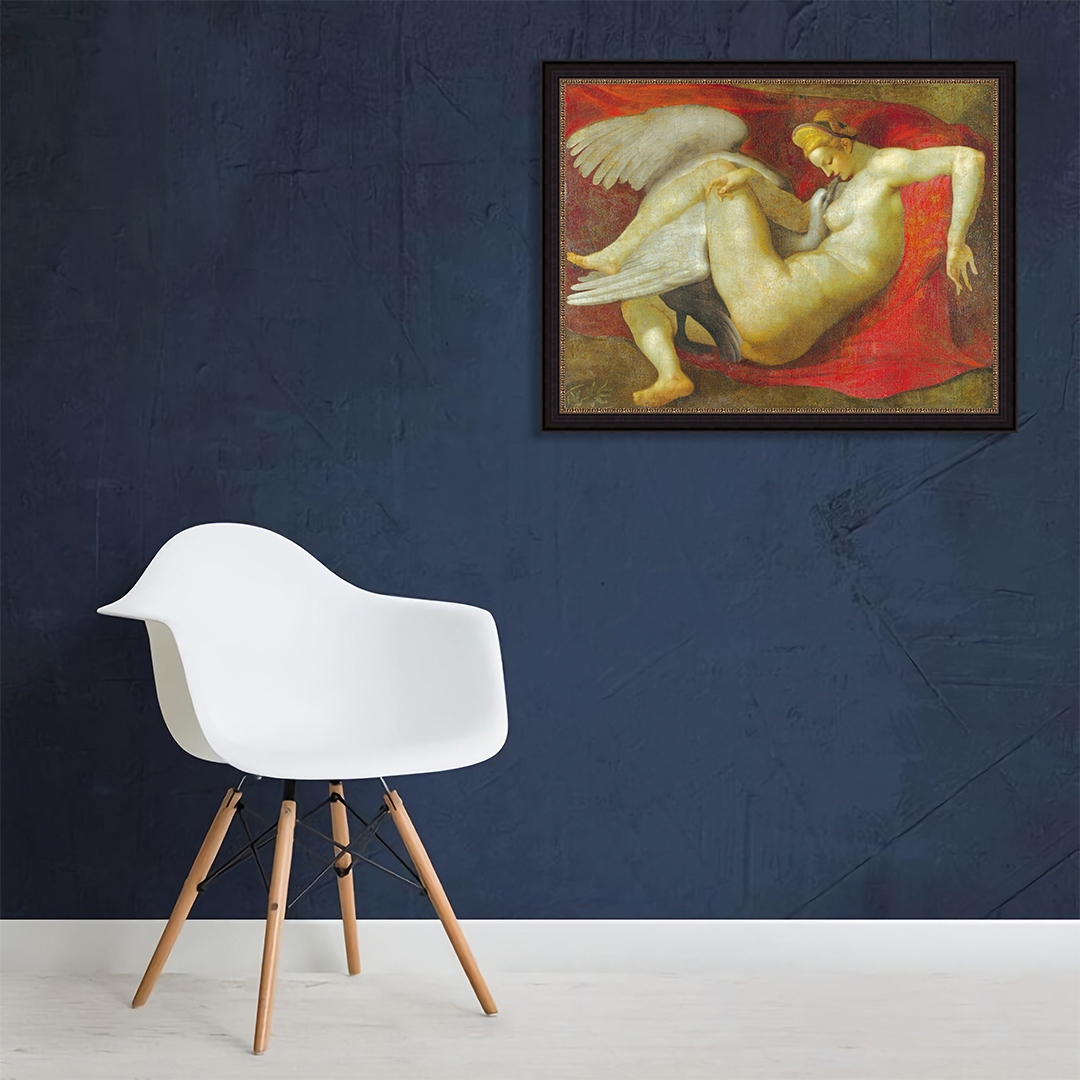 Léda et le cygne by Michelangelo Buonarroti Giclee Print Oil Painting