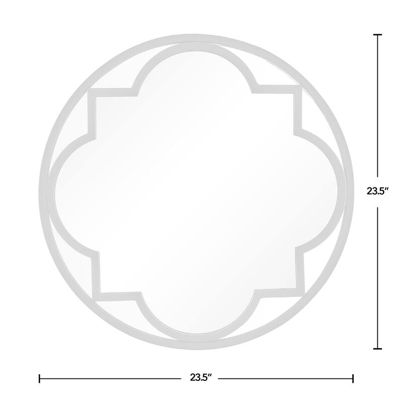 FirsTime & Co. Black Payton Quatrefoil Mirror, Metal