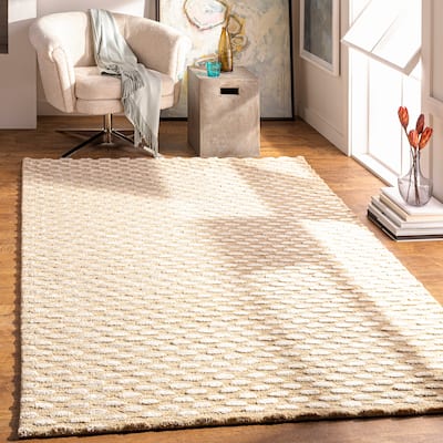 Towallum Handmade Wool & Viscose Area Rug