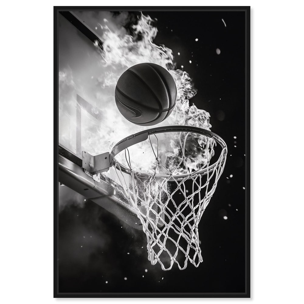 Scorch Some Hoops Canvas by Art Remedy