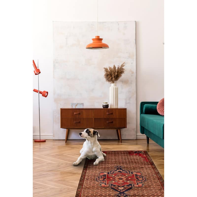 ECARPETGALLERY Hand-knotted Andelz Brown Wool Rug - 3'6 x 8'11