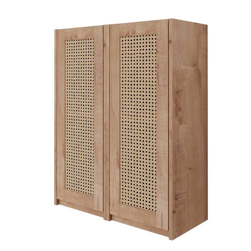 Modern Wall-Mounted Bathroom Side Cabinet, Space-Saving Floating Storage Cabinet with Reversible Door