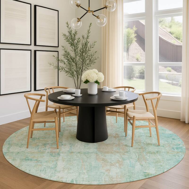 Machine Washable Indoor/ Outdoor Muted Ombre Chantille Rug