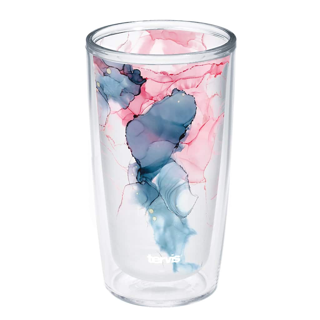 Tervis Inkreel - Crystal Nature Collection Made in USA Double Walled Insulated Travel Tumbler, Summer Bloom - 16oz
