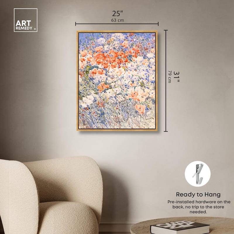 Island Garden by Childe Hassam Canvas by Art Remedy