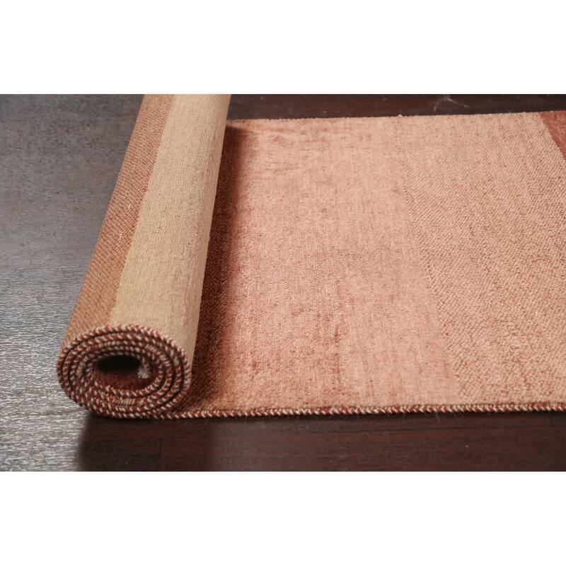 Modern Oriental Gabbeh Kashkoli Runner Rug Wool Hand-knotted - 2'7" x 15'3"