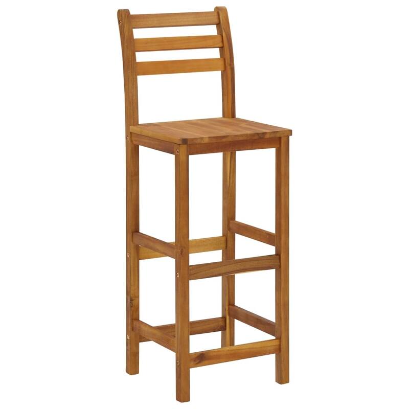 vidaXL Bar Stool Bar Seat Counter Height Stool for Kitchen Pub Solid Wood