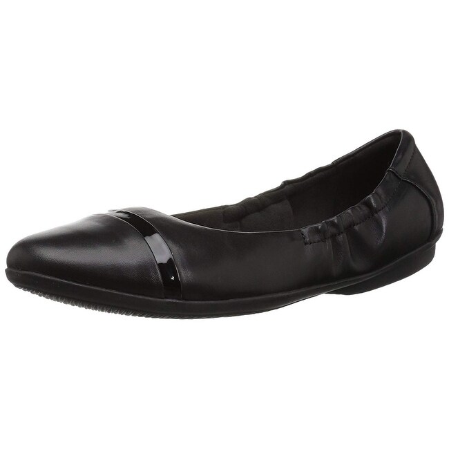 clarks woven leather flats