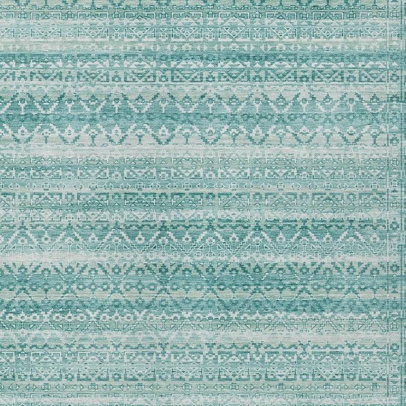 HomeRoots Striped Transitional Rectangle Outdoor Rug