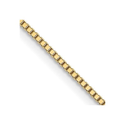 Curata Solid 18k Yellow Gold .80mm Box Chain Necklace (Lobster)