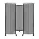 preview thumbnail 45 of 129, Room Divider 360 Folding Portable Partition - Polycarbonate Light Gray Poly - 6'1" H x 8'6" W