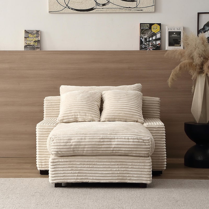 Quality Corduroy Upholstery Sleeper Sofa for Living Room
