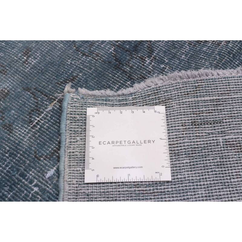 ECARPETGALLERY Hand-knotted Color Transition Denim Blue Wool Rug - 9'4 x 12'6