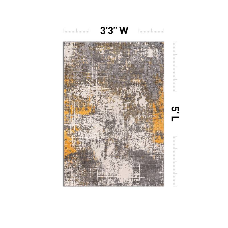 World Rug Gallery Perugia Modern Abstract Area Rug