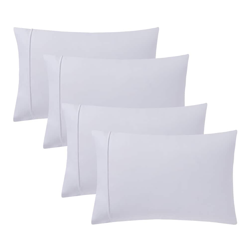 Sweet Home Collection Ultra Soft Solid Flannel Pillowcases (4-Pack)