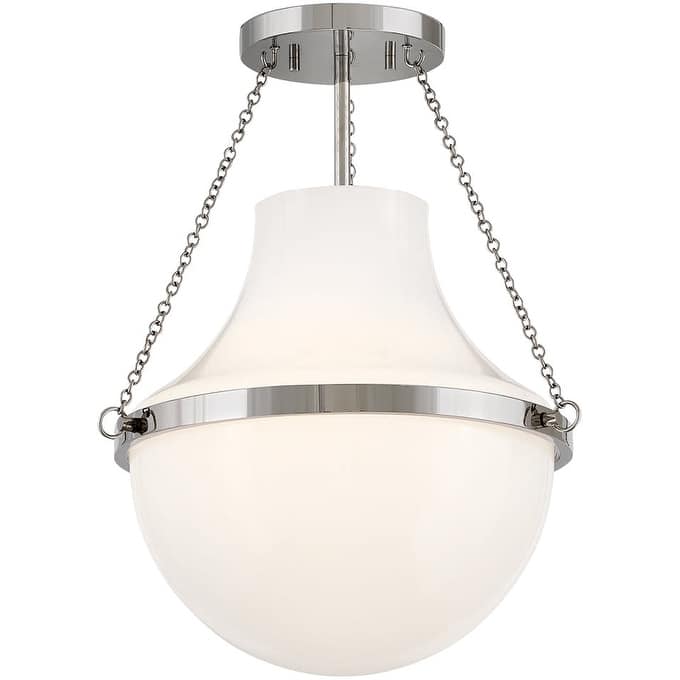 Hinkley Lighting 46891 Collins 15" Wide Semi-Flush Urn Ceiling Fixture - Polished Nickel