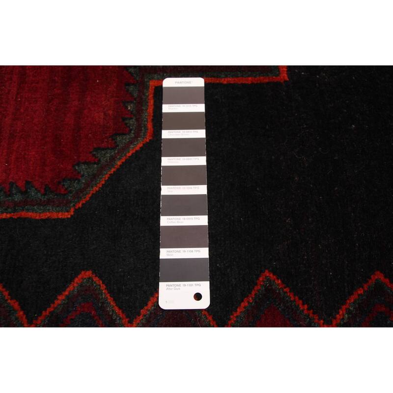 ECARPETGALLERY Hand-knotted Konya Anatolian Black, Red Wool Rug - 4'7 x 10'1