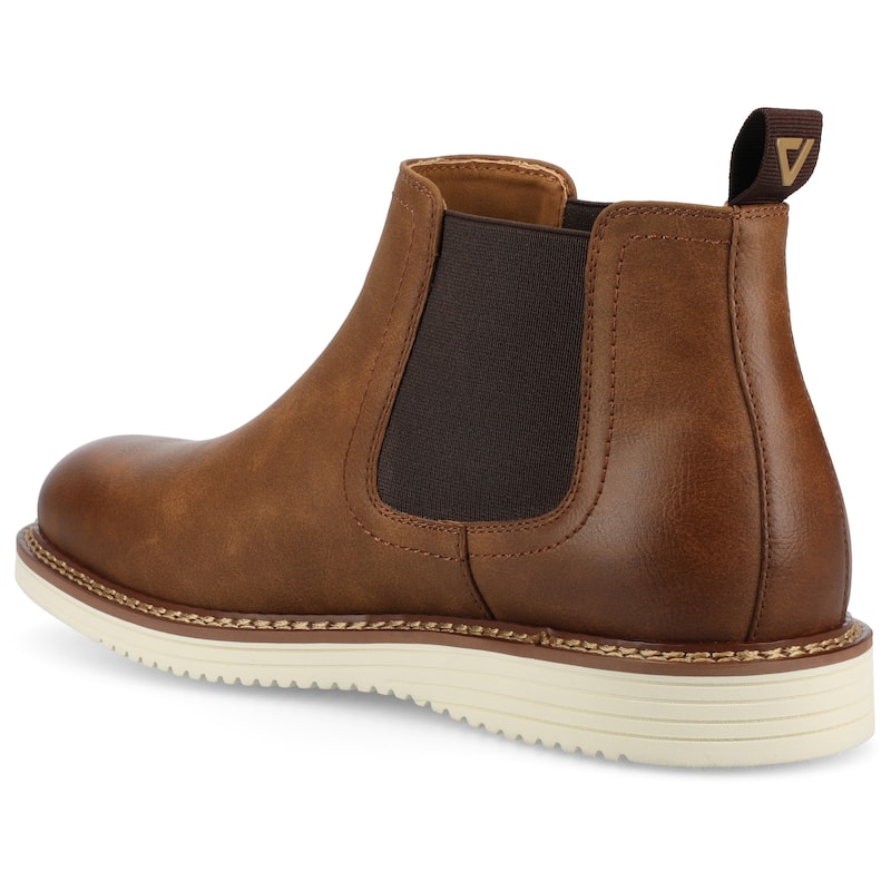 Vance Mens Salter Medium and Wide Width Plain Toe Casual Chelsea Boot