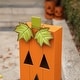 preview thumbnail 5 of 12, Glitzhome 30"H LED Lighted Halloween Pumkin Wooden Porch Decor with Timer