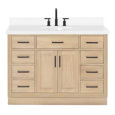 Ariel T049SWQOVO Hepburn 49" Free Standing Single Basin Vanity Set