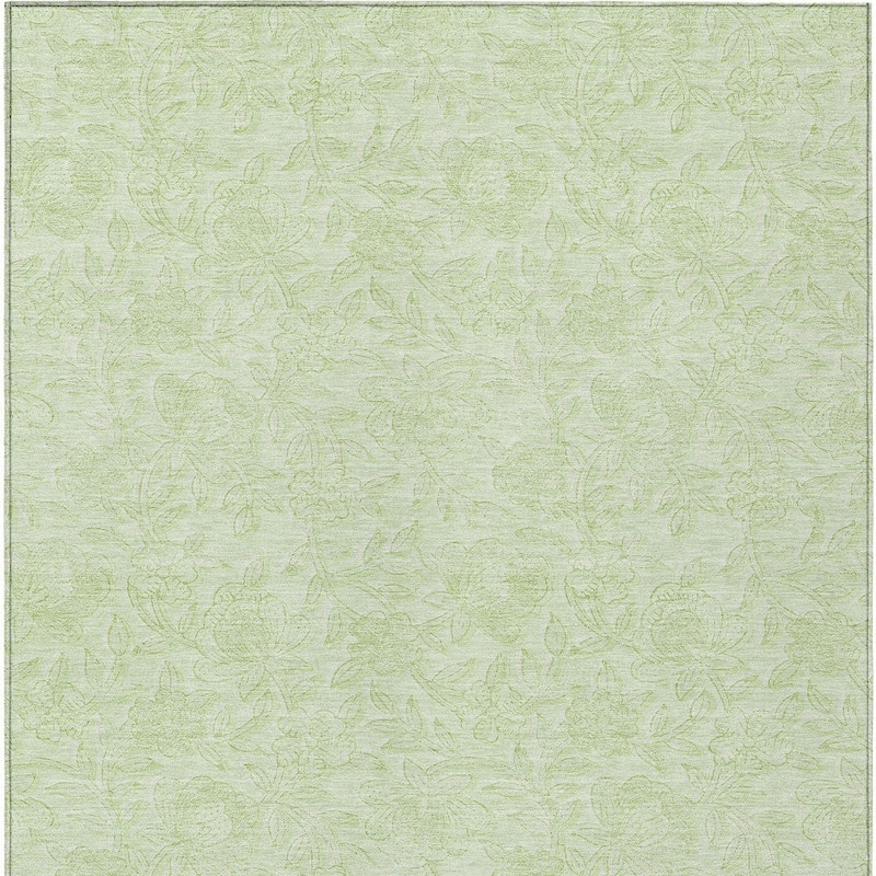 HomeRoots Floral Transitional Rectangle Outdoor Rug