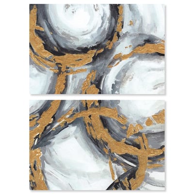 Love Circles Canvas Set of 2 by Art Remedy, Gallery Wrapped