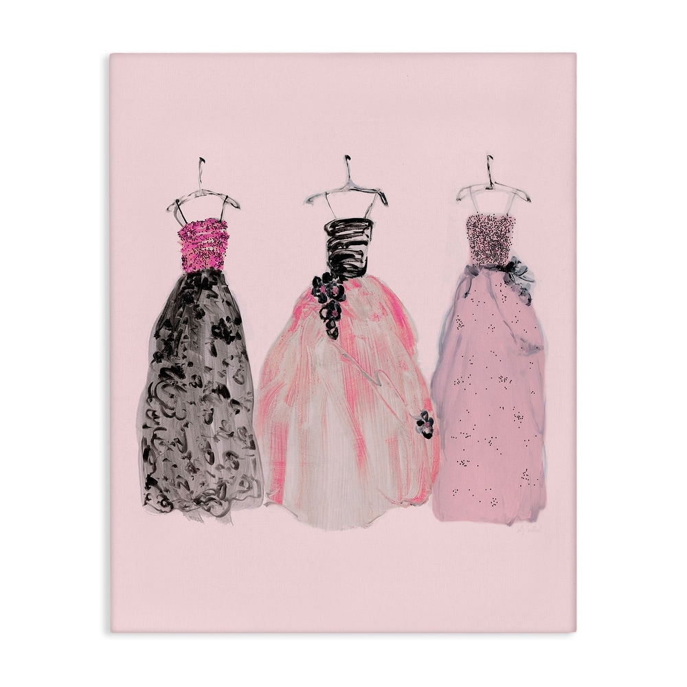 Stupell Trendy Glam Gowns Canvas Wall Art Design By Sally Swatland