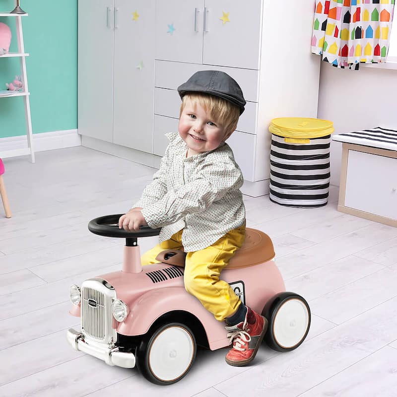 Gymax Retro Kids Ride-on Toy Kids Sit to Stand Vehicle with Working