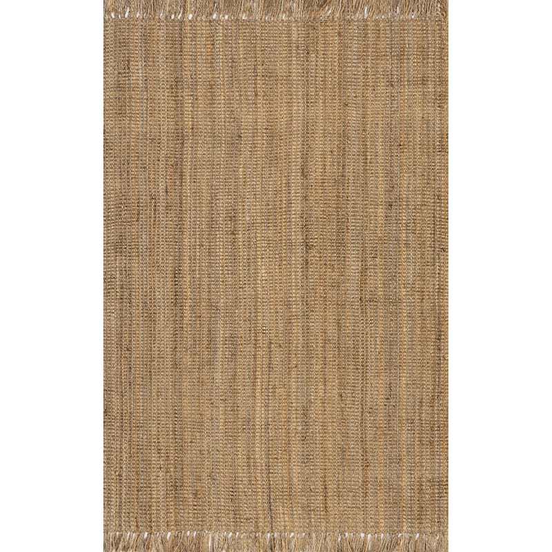 Nuloom Delilah Solid Chunky Jute Tassel Area Rug