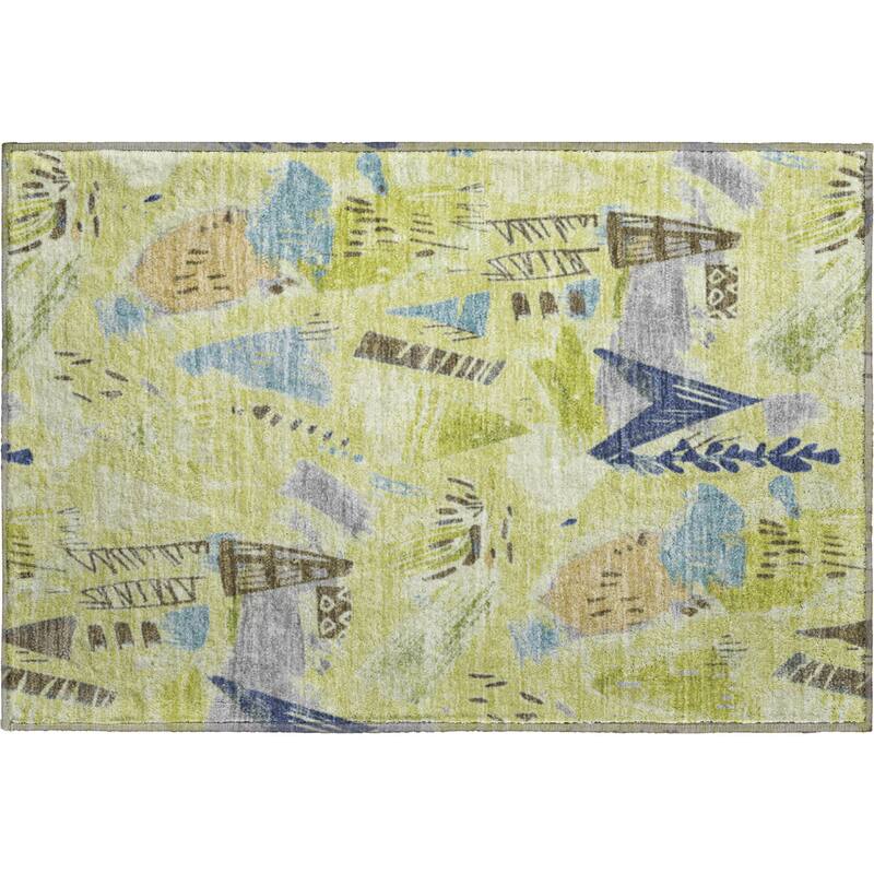 Premium Washable Super Soft Abstract Fragments Mayfield Rug