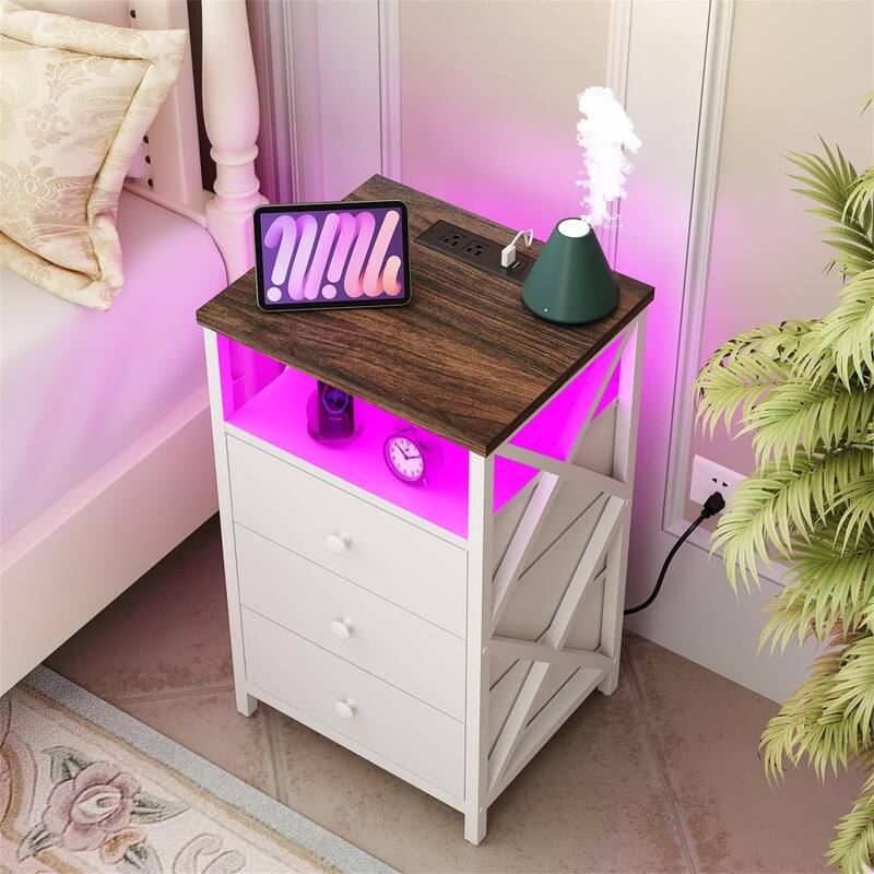 Nightstand with Charging Station