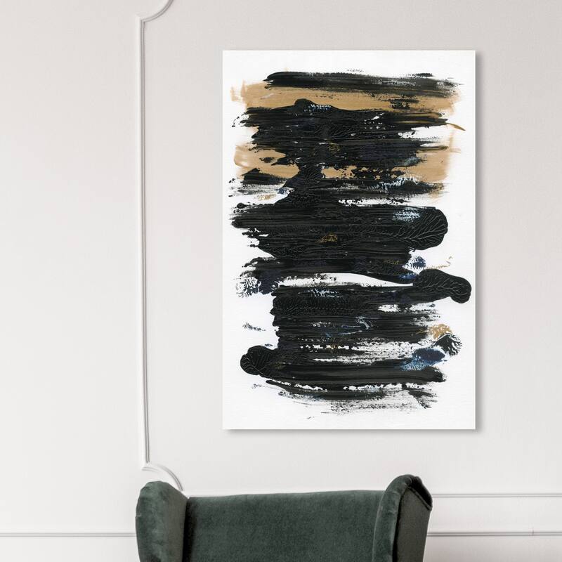 Wynwood Studio Abstract Ground Minerals Black and Modern & Contemporary Wall Art Canvas Print - 45 x 30