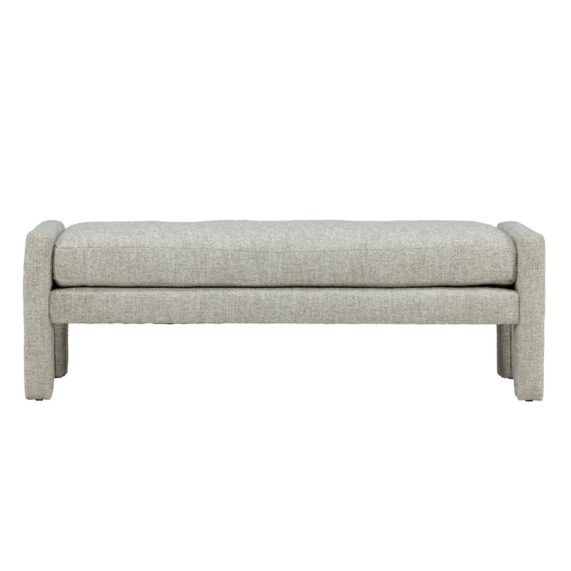 Maverick Upholstered Accent Bench, Sage