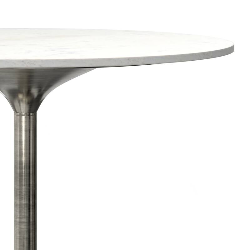 WYNDENHALL Whaler & Iron 36 x 36 inch Round Contemporary Dining Table - 35.8"D x 35.8"W x 29.5"H