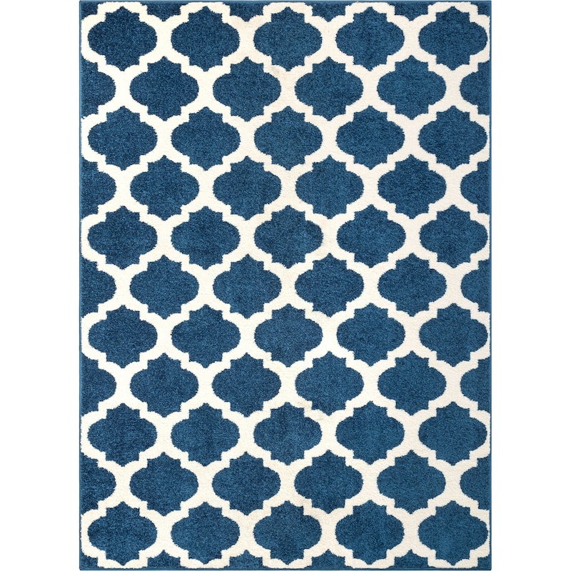 Well Woven Modern Trellis Lines Area Rug - 7'10" x 9'10"