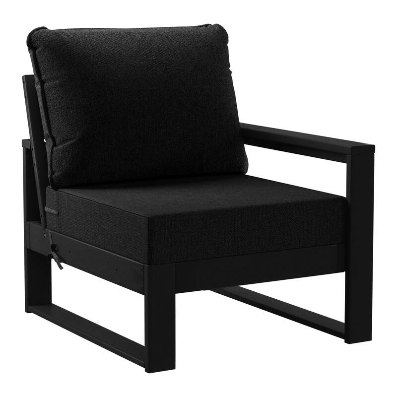 Endless Patio 5-Piece Deep Seating Set with Ottoman with Black Frame