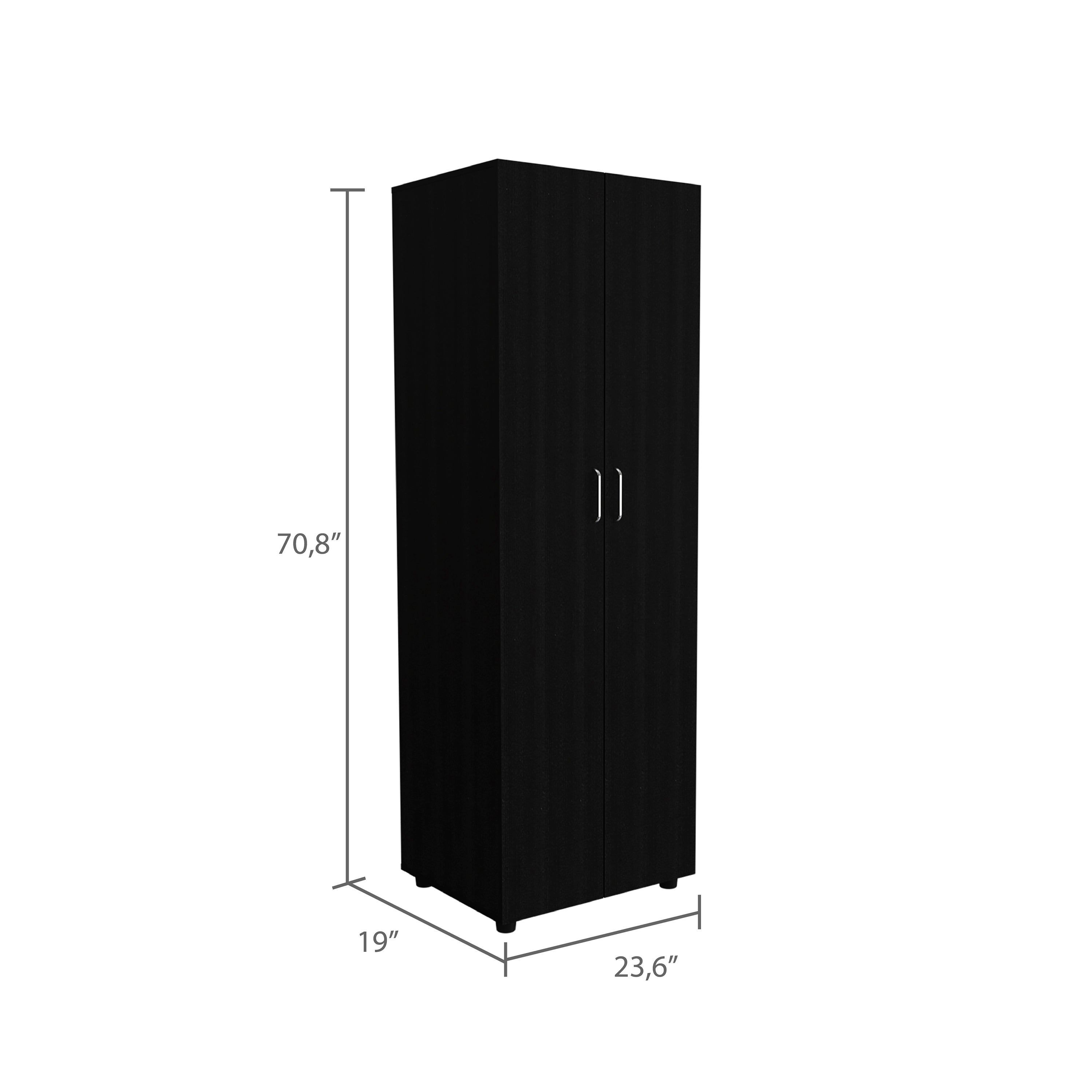 DEPOT E-SHOP Bidrell 2 Piece Bedroom Set, Armoire and Drawer Dresser, Black  - Bed Bath & Beyond