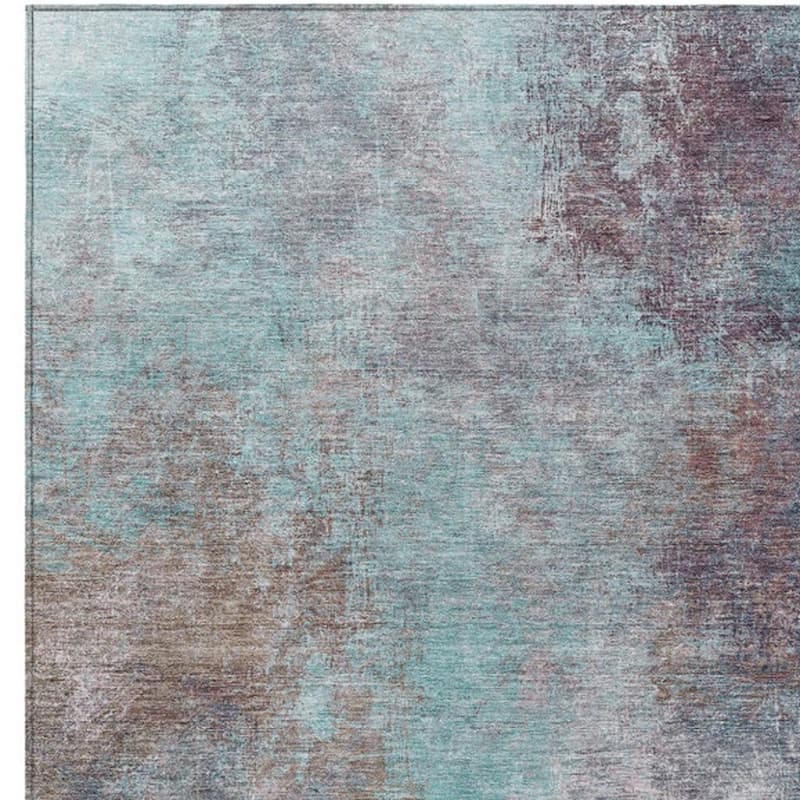 HomeRoots Abstract Transitional Rectangle Outdoor Rug
