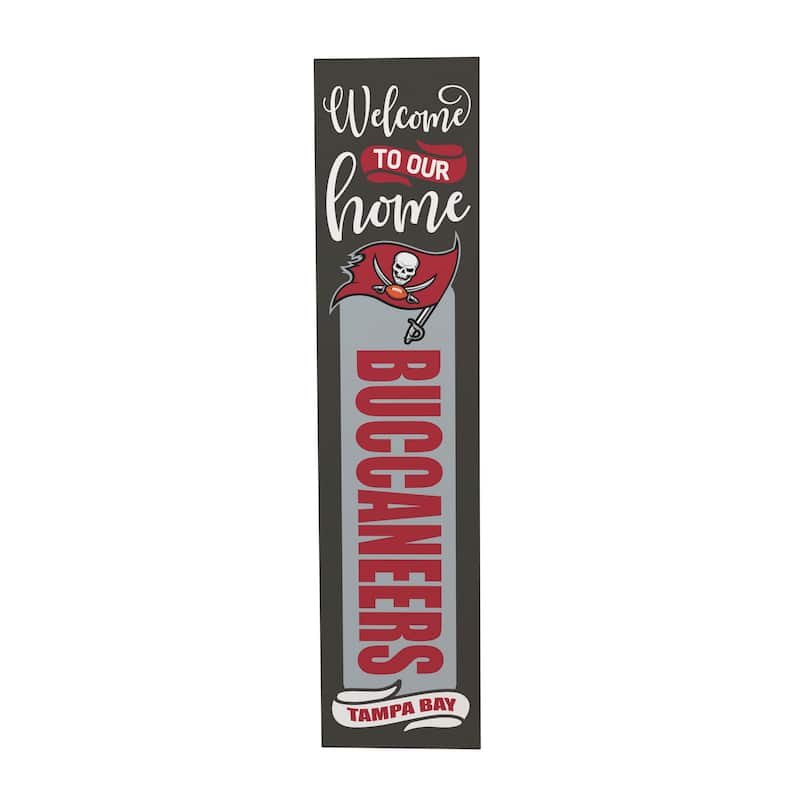47" Double Sided Seasonal Porch Leaner, Tampa Bay Buccaneers - 47" x 11.25"
