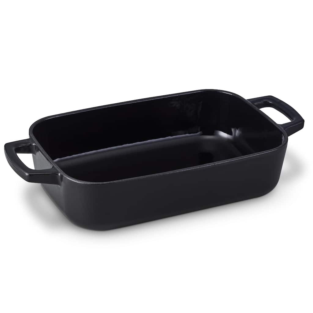 Alva Nori Enameled Cast Iron Oven Dish Roasting Pan - 12" x 8" - 12"x8"