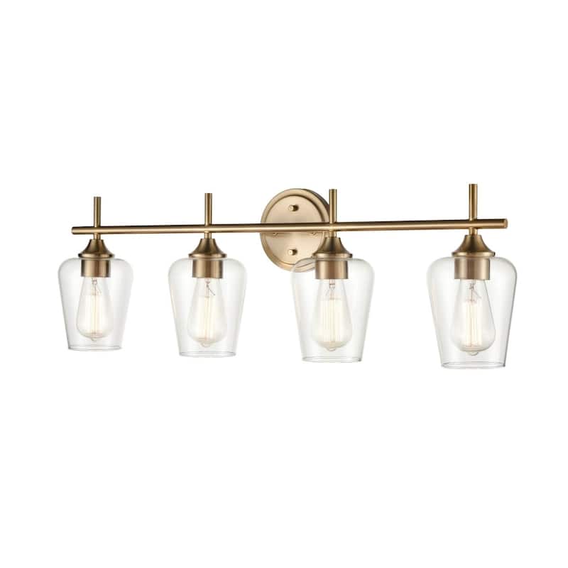Millennium Lighting Ashford 4 Light 31" Wide Bathroom Vanity Light - Modern Gold
