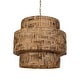 preview thumbnail 1 of 0, Uttermost 21618 Water Hyacinth 4 Light 24" Wide Pendant with Hyacinth Antique Brass