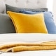 preview thumbnail 34 of 57, Artistic Weavers Harrell Solid Velvet 22-inch Throw Pillow Cover Only - Mustard