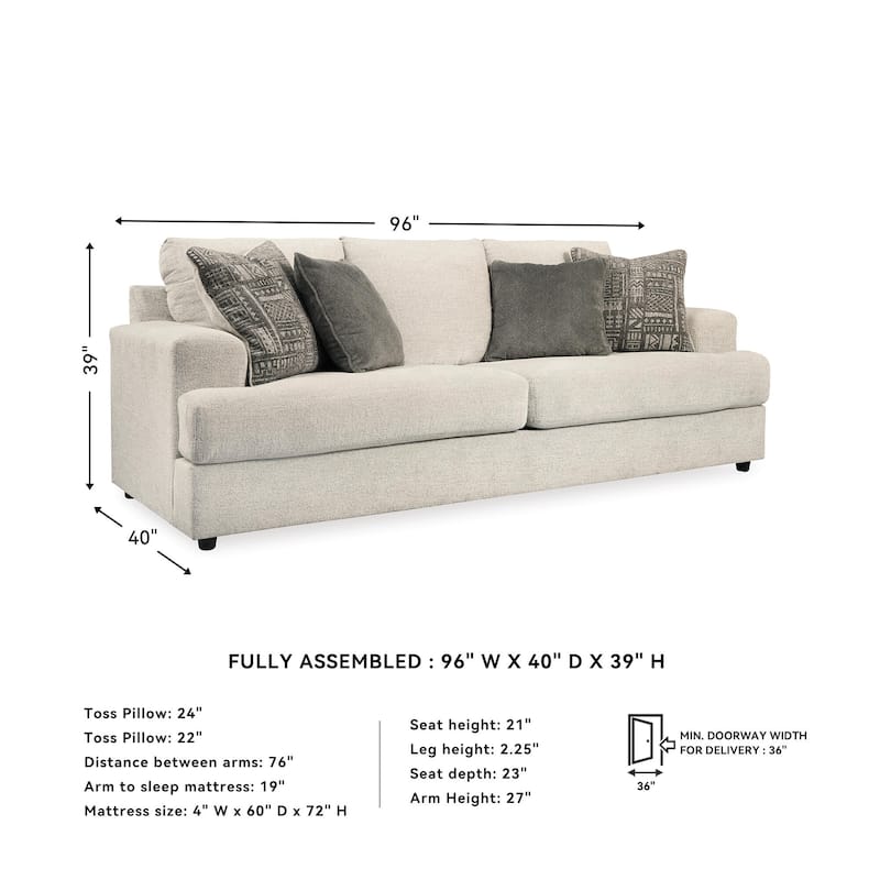 Soletren Queen Sofa Sleeper - Stone