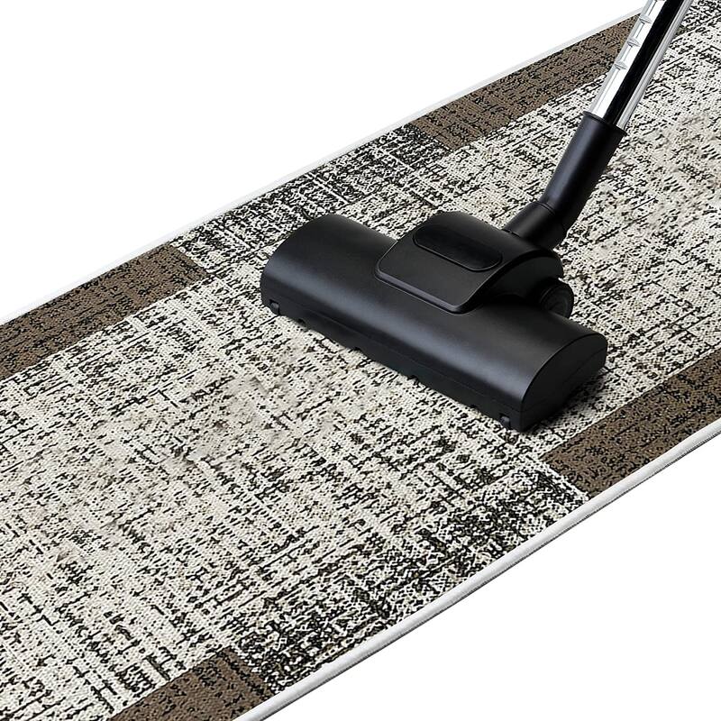 SussexHome Washable Ultra Thin Cotton Laundry Room Rug Runner - 20" x 59"