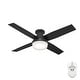 preview thumbnail 7 of 22, Hunter 52" Dempsey Flush Mount Ceiling Fan w/ LED Light Kit, Handheld Remote - Contemporary, Transitional - Low Profile